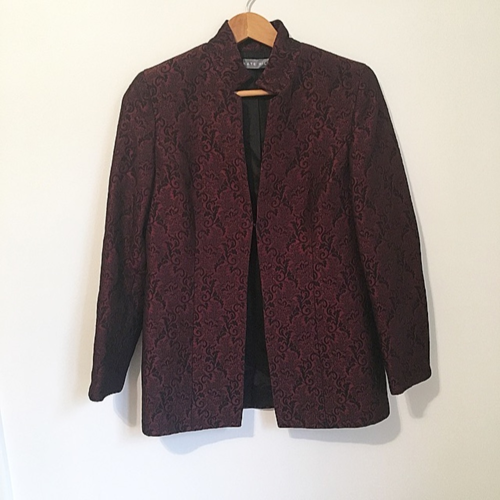 Kate Hill  tapestry wool midi blazer